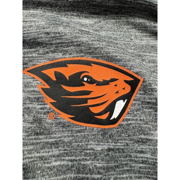 Oregon State University Beavers Champion 1/4 Zip XXL Heather Gray Pullover NWT - Picture 3 of 9